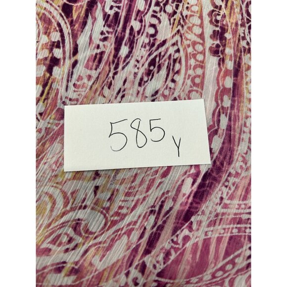 Allison Morgan Ruffle Paisley Button Front Shirt Purple Yellow Sz Small Boho NWT - Picture 8 of 10